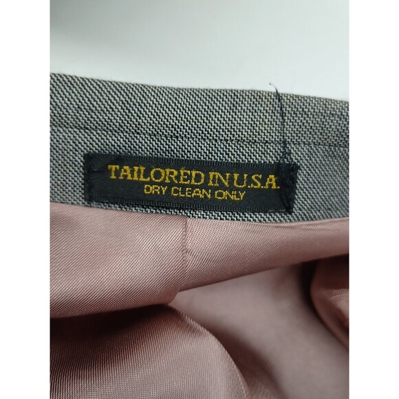 Vtg Sutter & Grant Mens Jacket Blazer Sz 52L Sport Coat Gray 2 Button - Picture 8 of 8